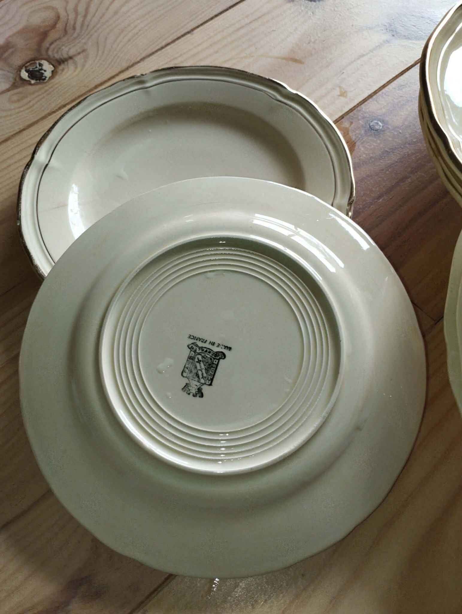 Service de table ancien gien – modèle niderviller – ensemble exceptionnel