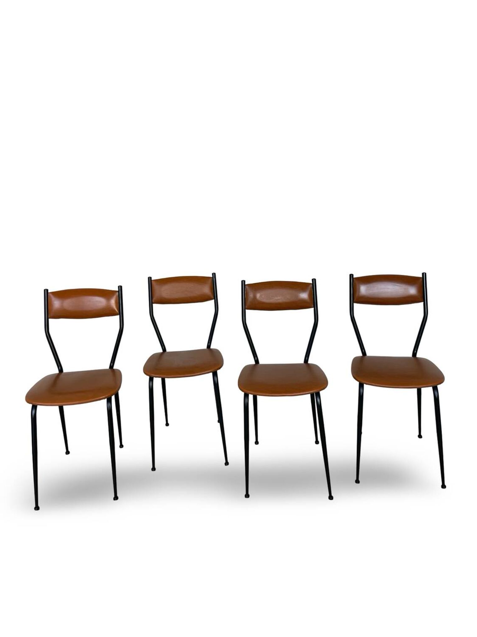 Chaises italiennes du milieu du siècle, années 1960.
