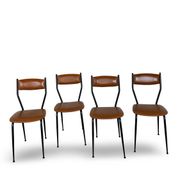 Chaises italiennes du milieu du siècle, années 1960.