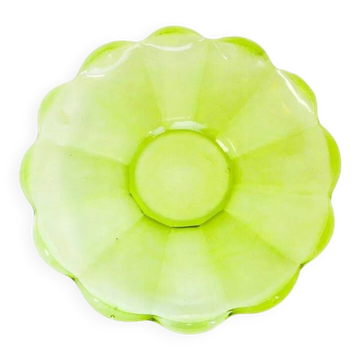 B9M Huta Hortensja green fruit platter no. 324