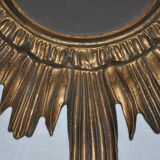 Golden sun mirror made in Italy 70