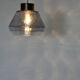 Tinted and brass glass suspension - 1960s