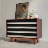 Commode U-453 noire par Jiri Jiroutek pour Interier Praha 1960