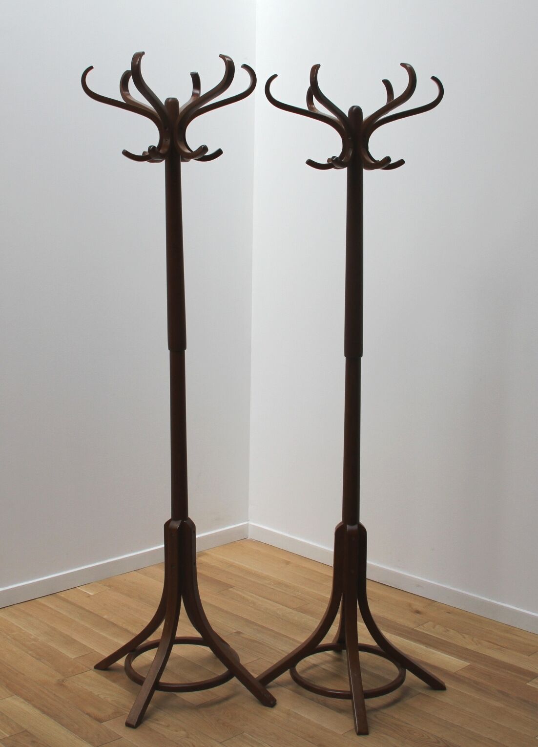 Vintage wooden coat rack