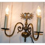 Brass applique with birds
