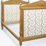 19th century Louis XVI style carved and painted daybed bed frame
