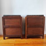 Pair of art deco bedside tables