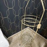 Gold metal side table