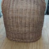 Half-roofed woven rattan niche basket