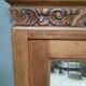 Art Deco mirror wooden surround