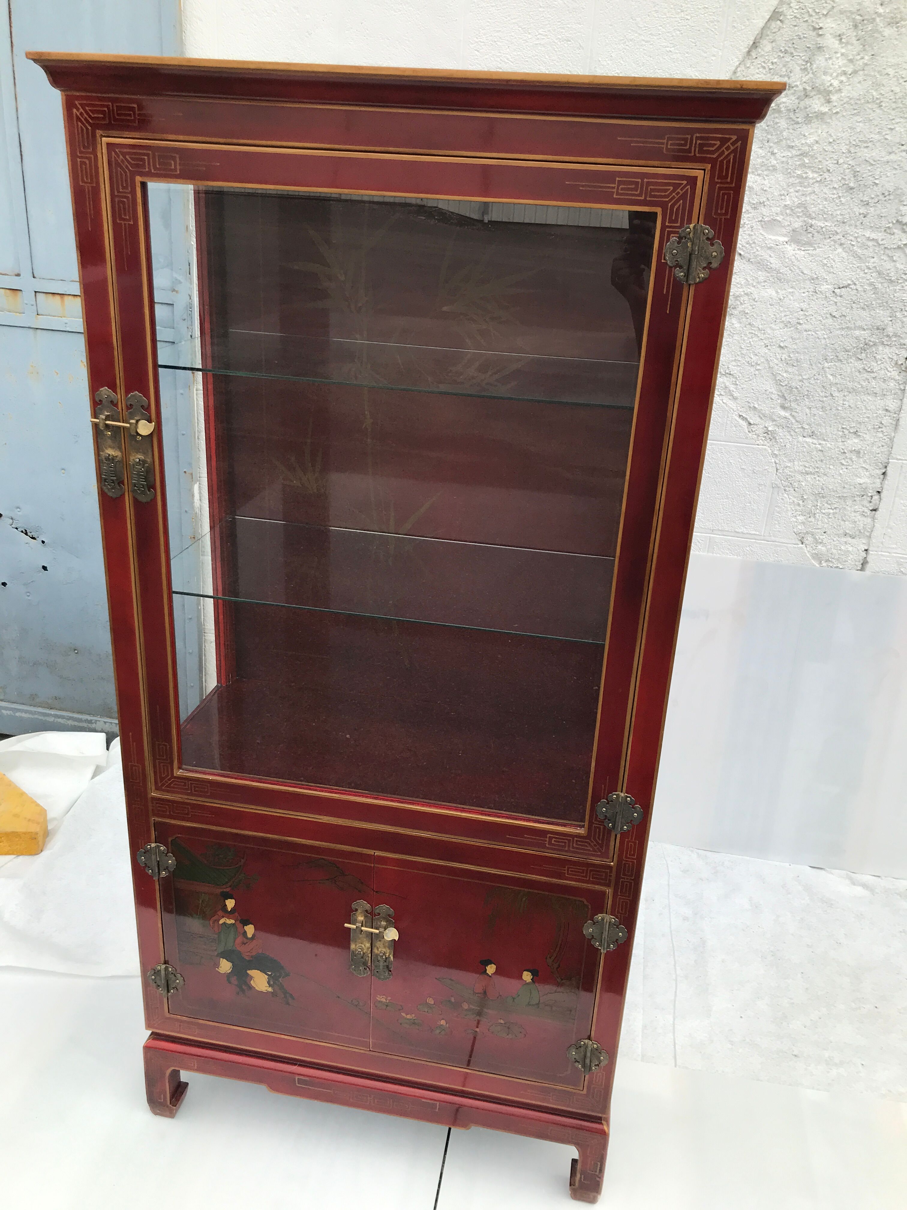 Vintage Chinese showcase