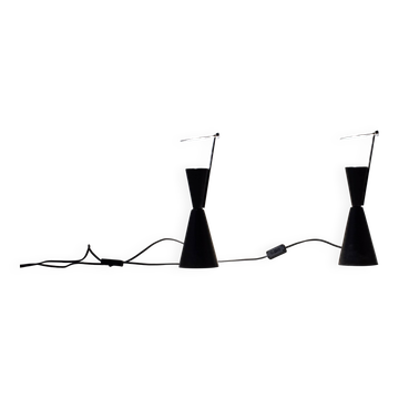 Ensemble de lampes "Diabolo" espagnoles, années 1980.