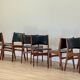 Set of 6 Dining chairs by Erik Buch Denmark 1960s