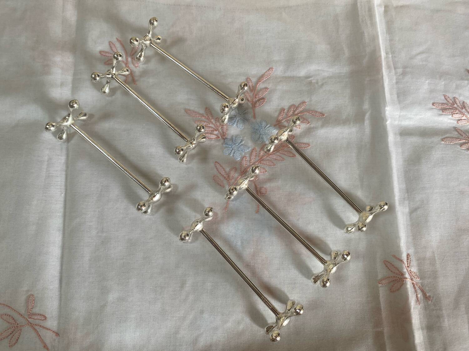 Set of 6 WMF silver-plated knife rests