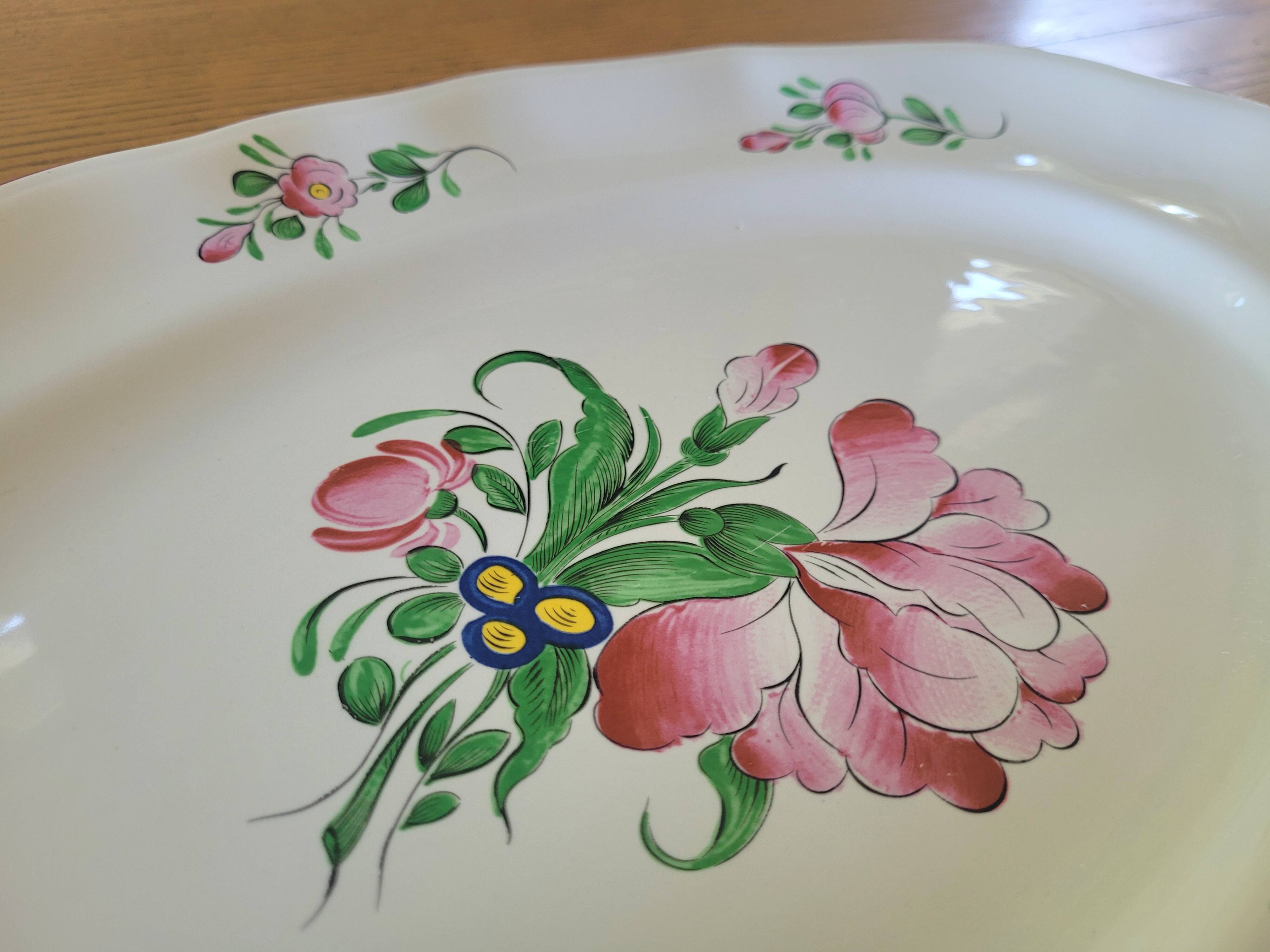Large earthenware dish "Streetlight" St. Clement