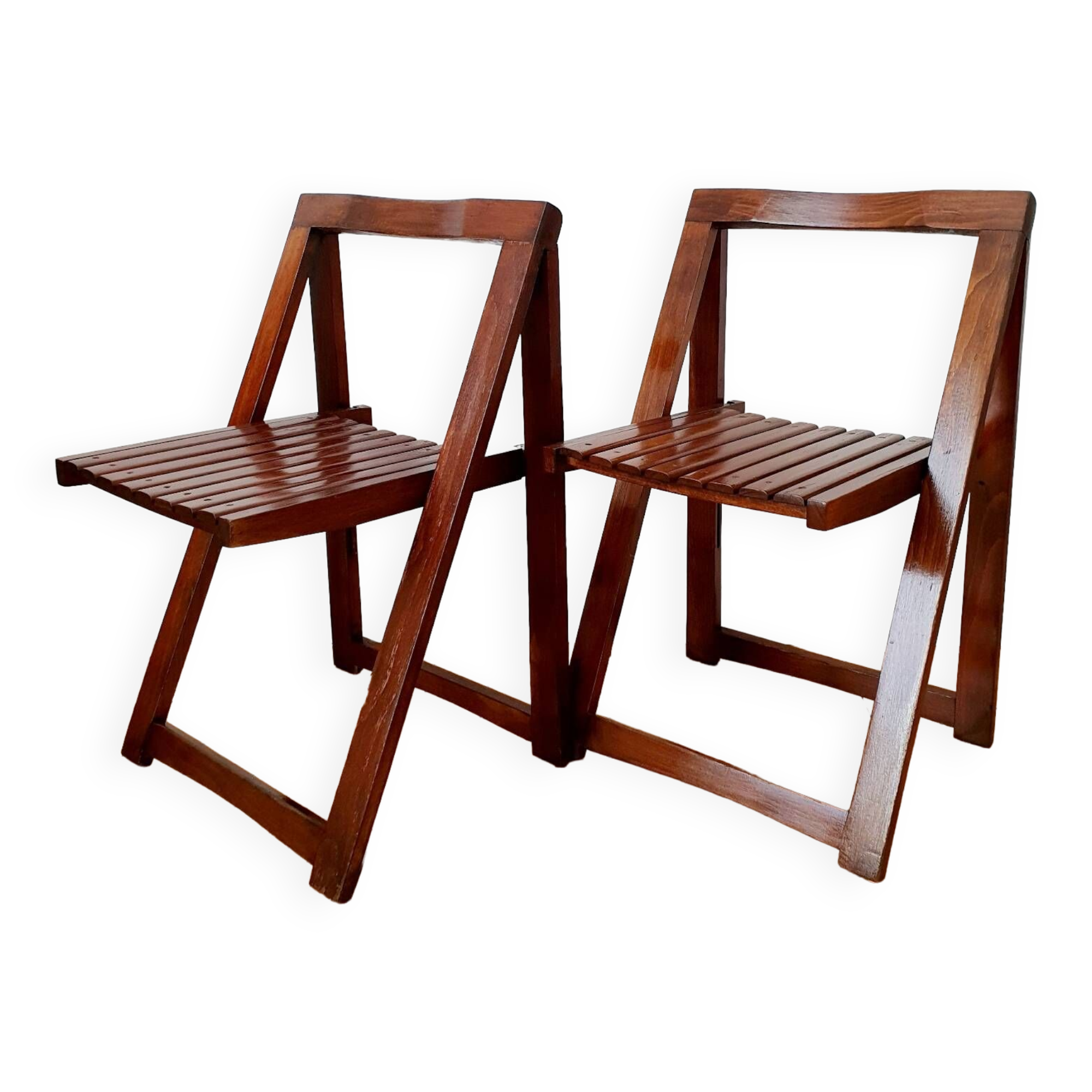 Pair of Aldo Jacober folding chairs