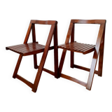 Pair of Aldo Jacober folding chairs