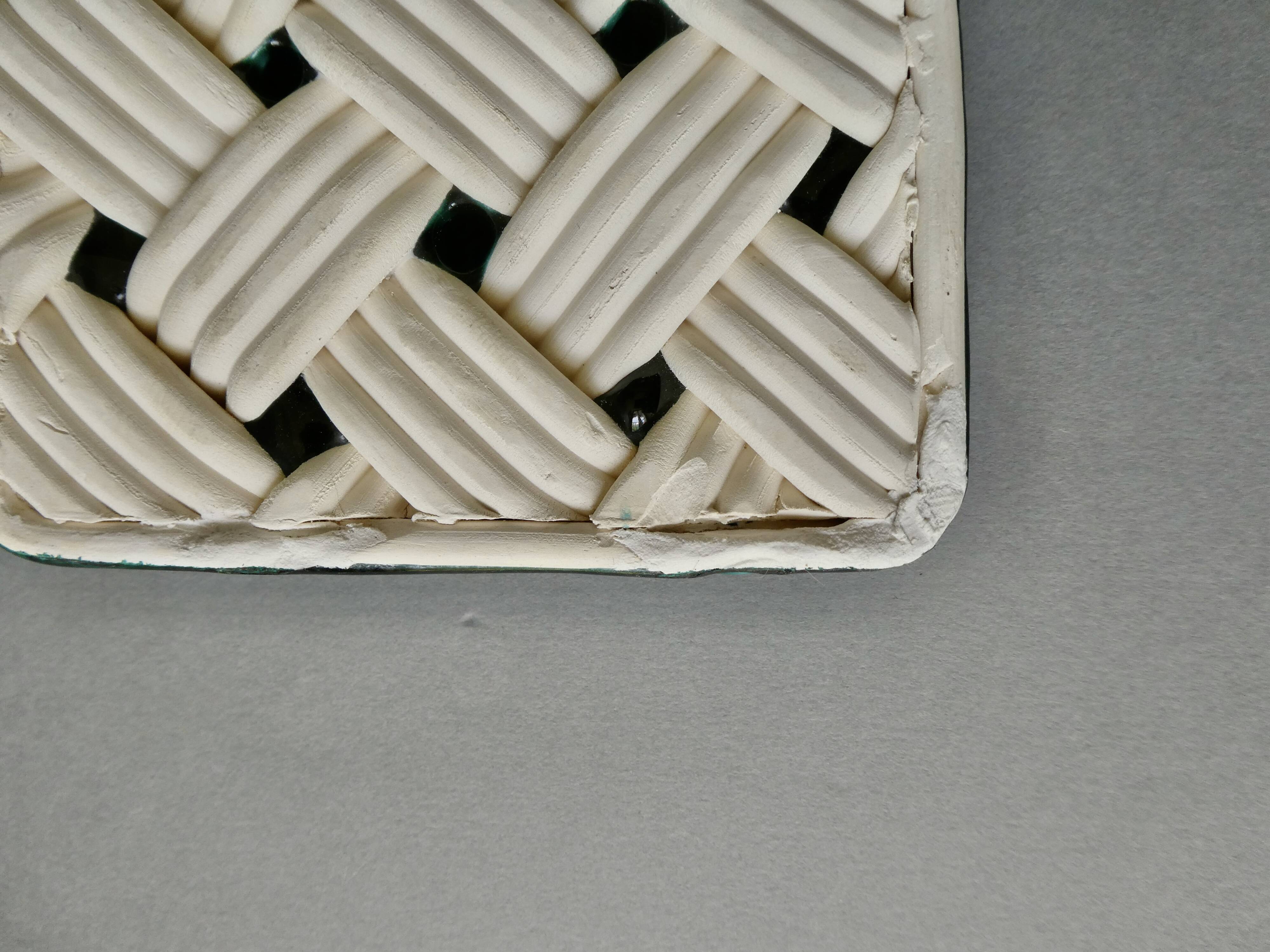 2 slip coasters, 1960s