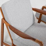 Midcentury Danish sofa set in oak and teak by Tove & Edvard Kindt-Larsen for France & Daverkosen - w