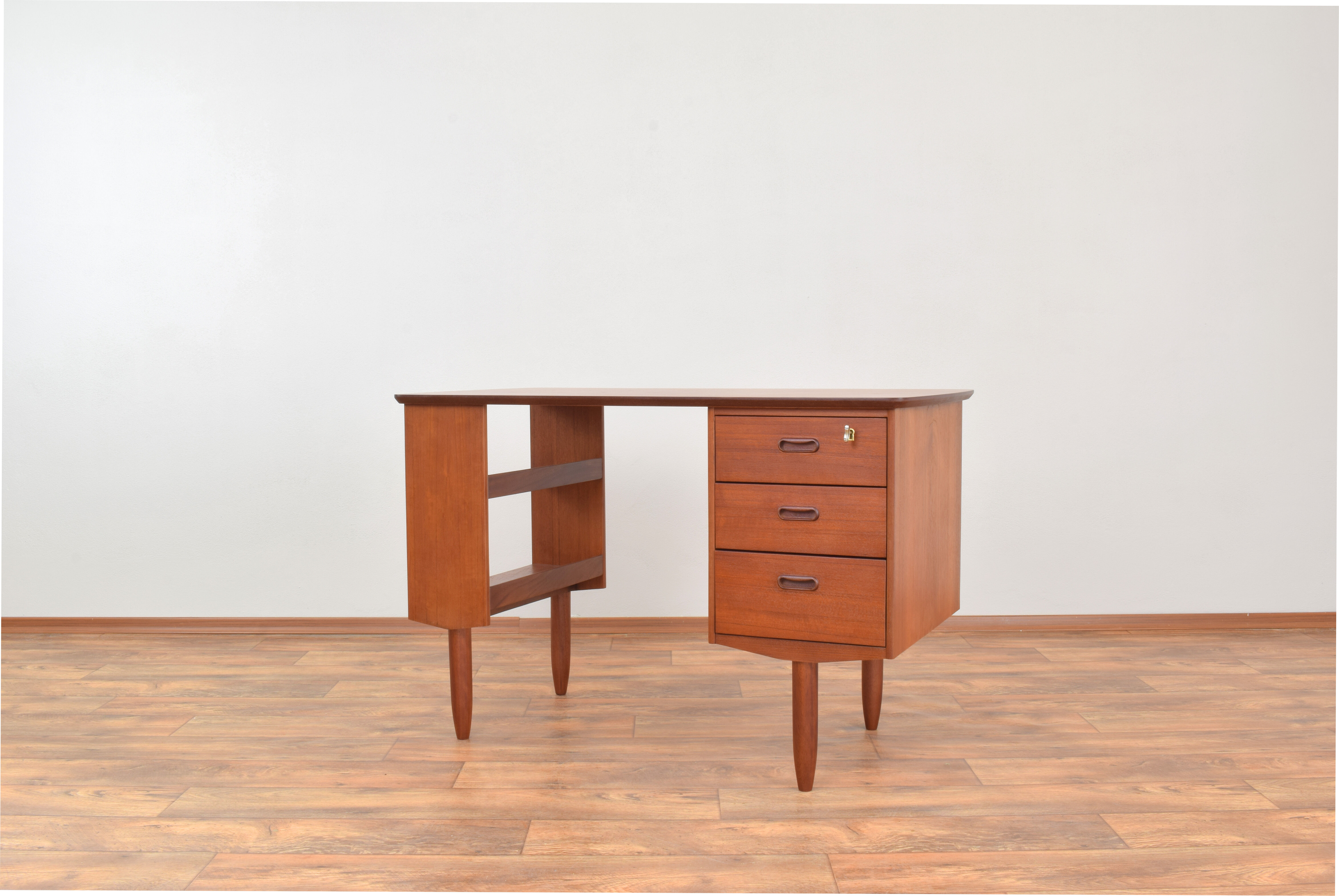 Mid-Century Danish Teak Desk, 1960s.