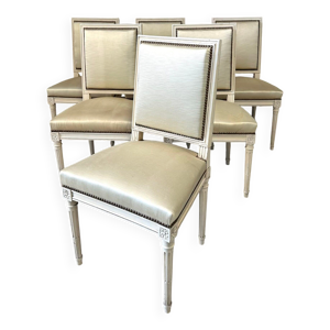 Série de 6 chaises Louis
