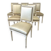 Série de 6 chaises Louis XVI circa 1960