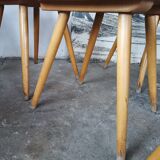 Set of 8 vintage bistro chairs 1960