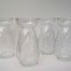 Bulb vase, hyacinth, pressed glass, molded