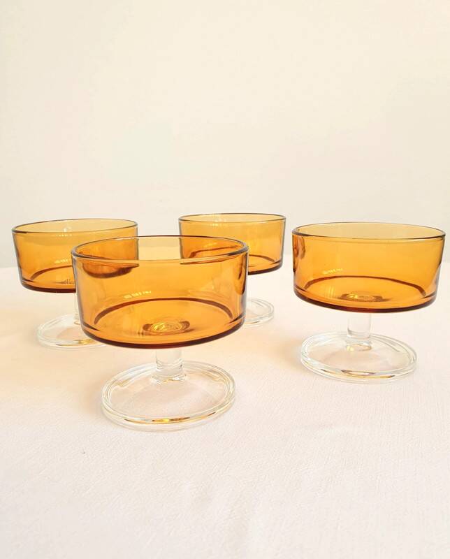 Vintage champagne glasses