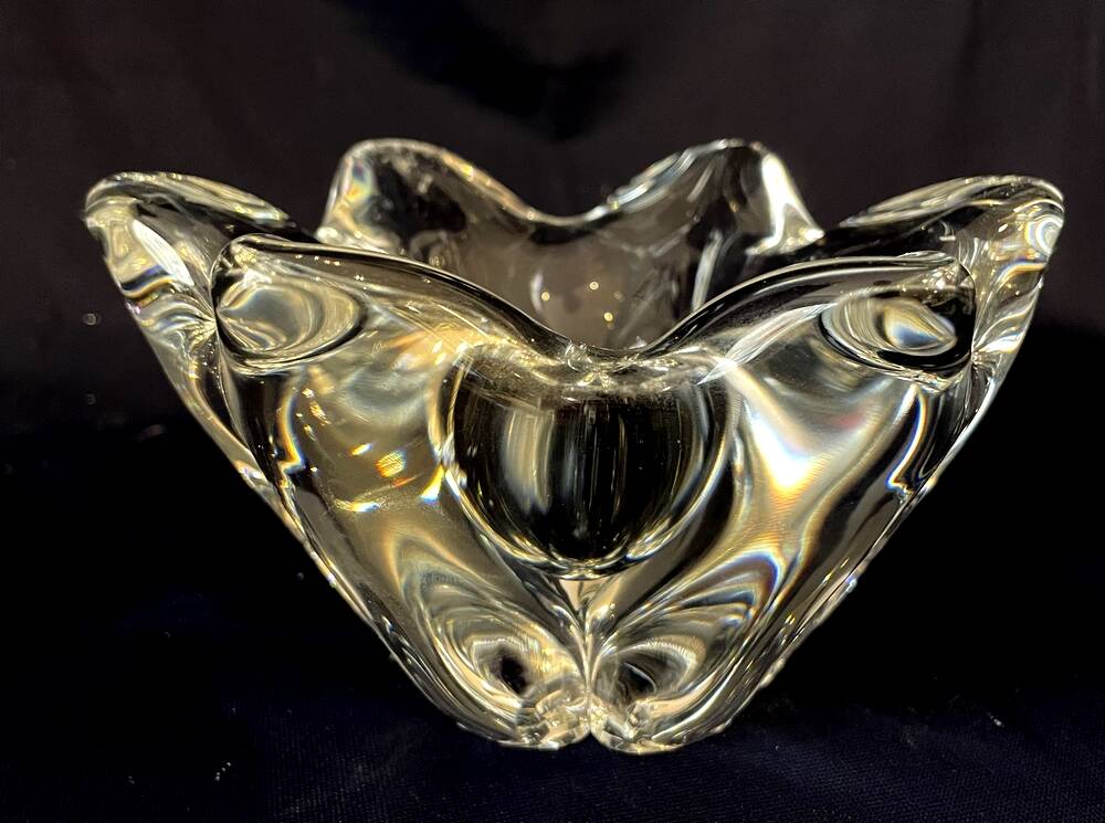 Baccarat crystal ashtray or pocket tray elegant shape