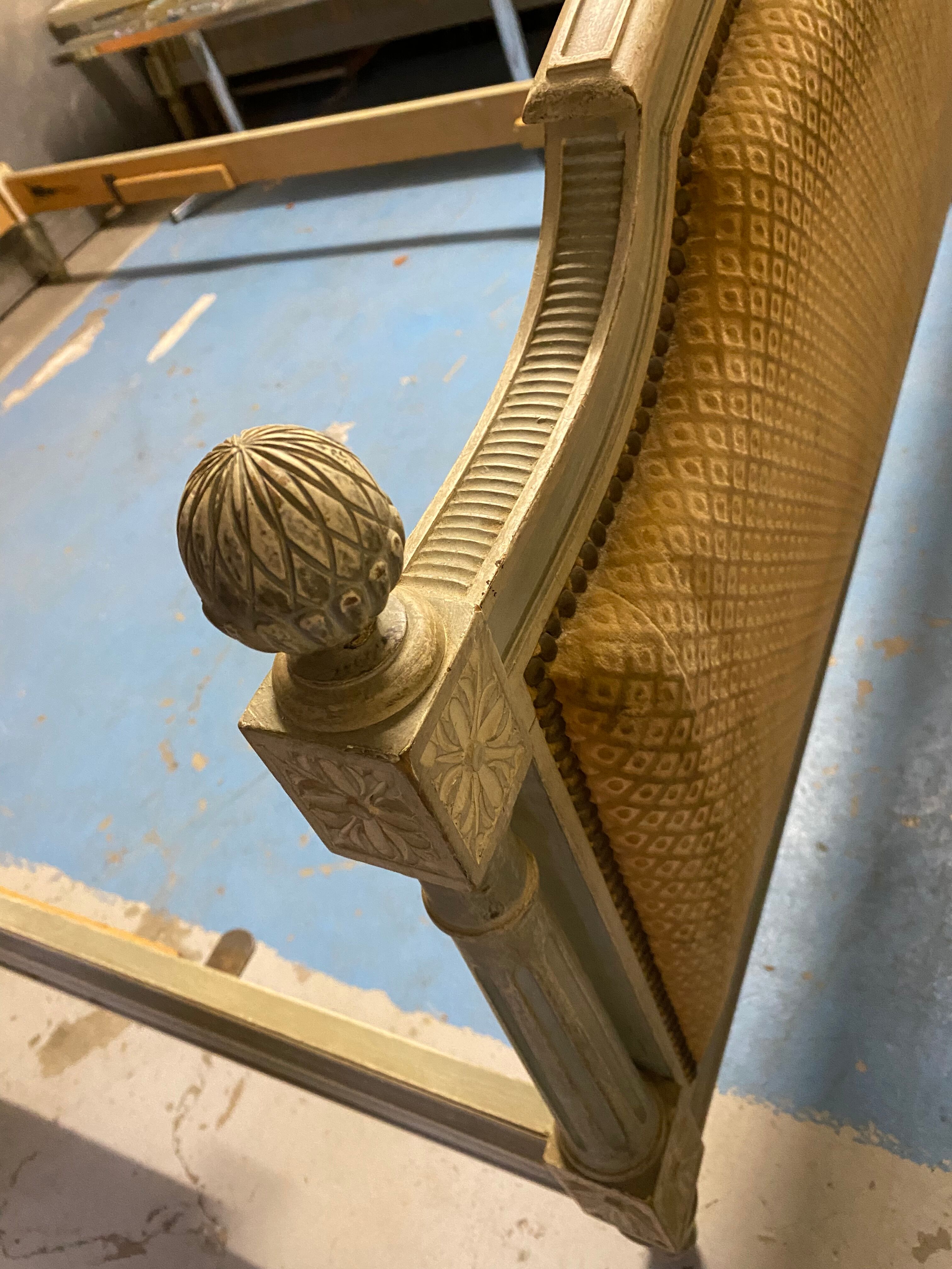 Louis XVII style bed frame with columns