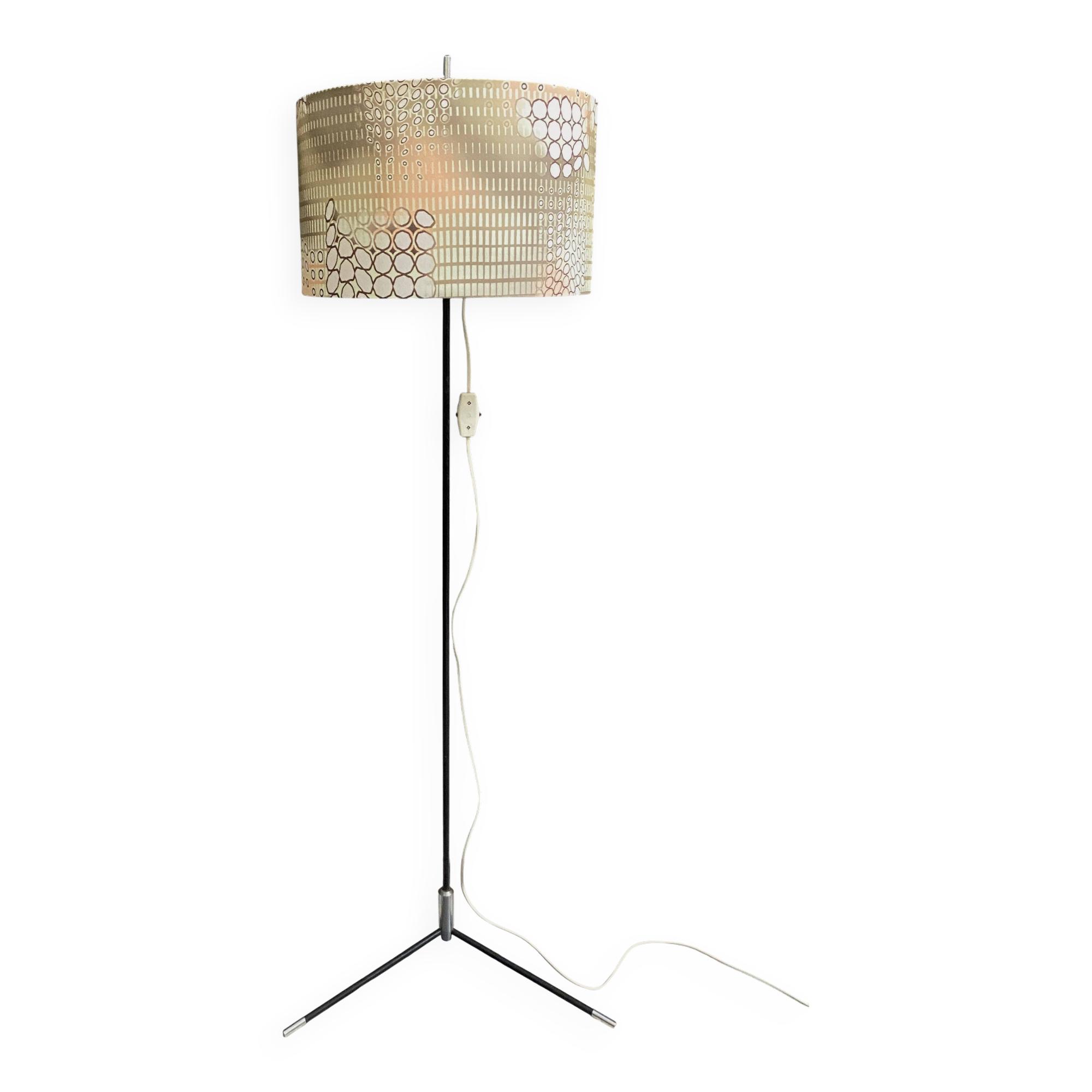 VEB Floor lamp 1960s black tripod base