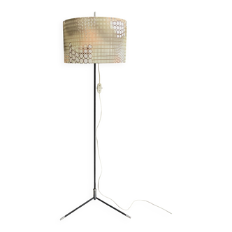 VEB Floor lamp 1960s black tripod base