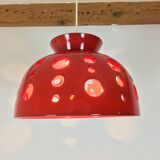 Ceramic hanging space age 70s, orange by Paul Badié