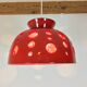 Ceramic hanging space age 70s, orange by Paul Badié