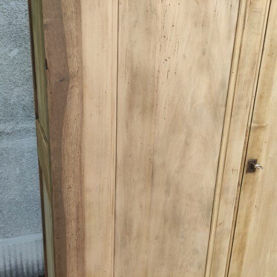 Natural wood wardrobe