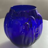 Vintage Henry Dean Cobalt Blue Glass Pitcher