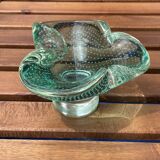 Empty bubbled glass pocket