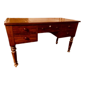 Bureau ancien en acajou dessus