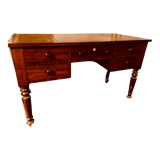 Bureau ancien en acajou dessus cuir