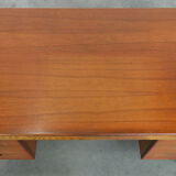 Vintage German design desk by Hartmut Lohmeyer for Wilkhahn with 6 drawers
