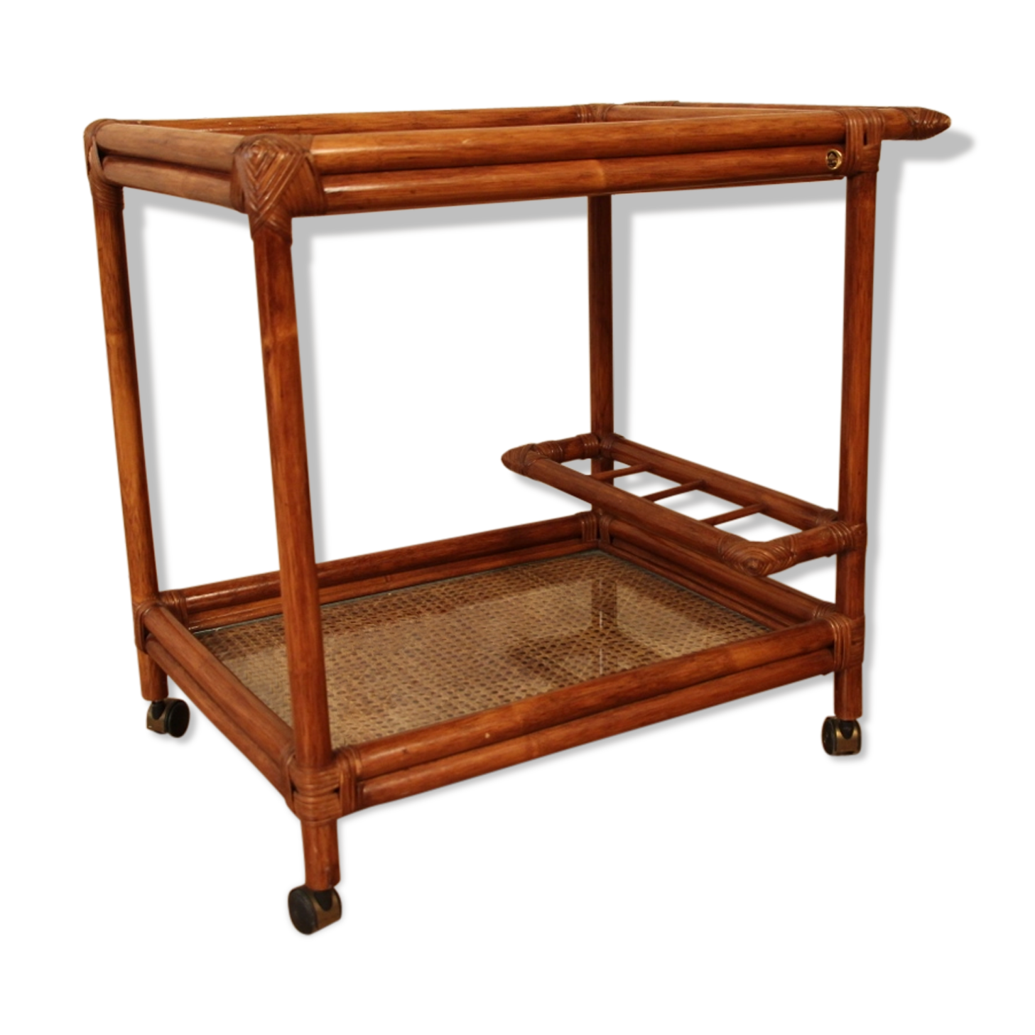 Rolling dessert in rattan and vintage bamboo, Almos Italy