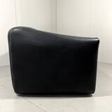 De Sede DS 47 dark brown neckleather 2-1/2 seats sofa