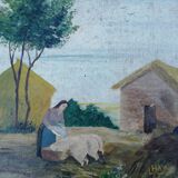 Old naive painting