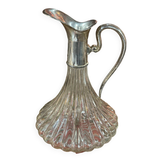 Silver metal decanter