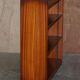Pair of open dwarf bookshelves in mahogany by Shaws of London.
