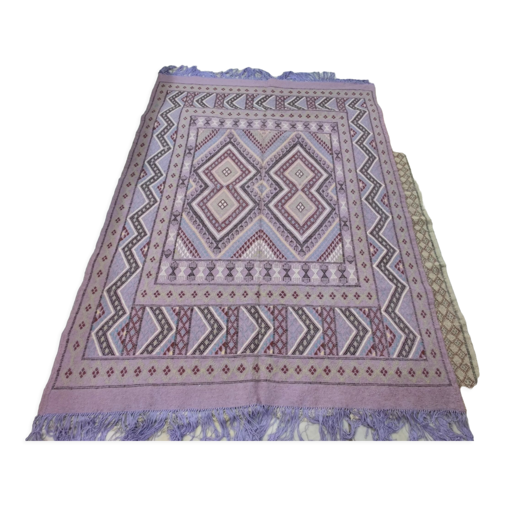 Tapis margoum fait main en laine naturelle