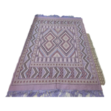 Handmade margoum rug in natural wool