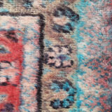 Persian runner rug handmade red wool carpet 110x320cm