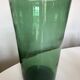 Green blown glass vase Empoli 1960 XXL Italian design